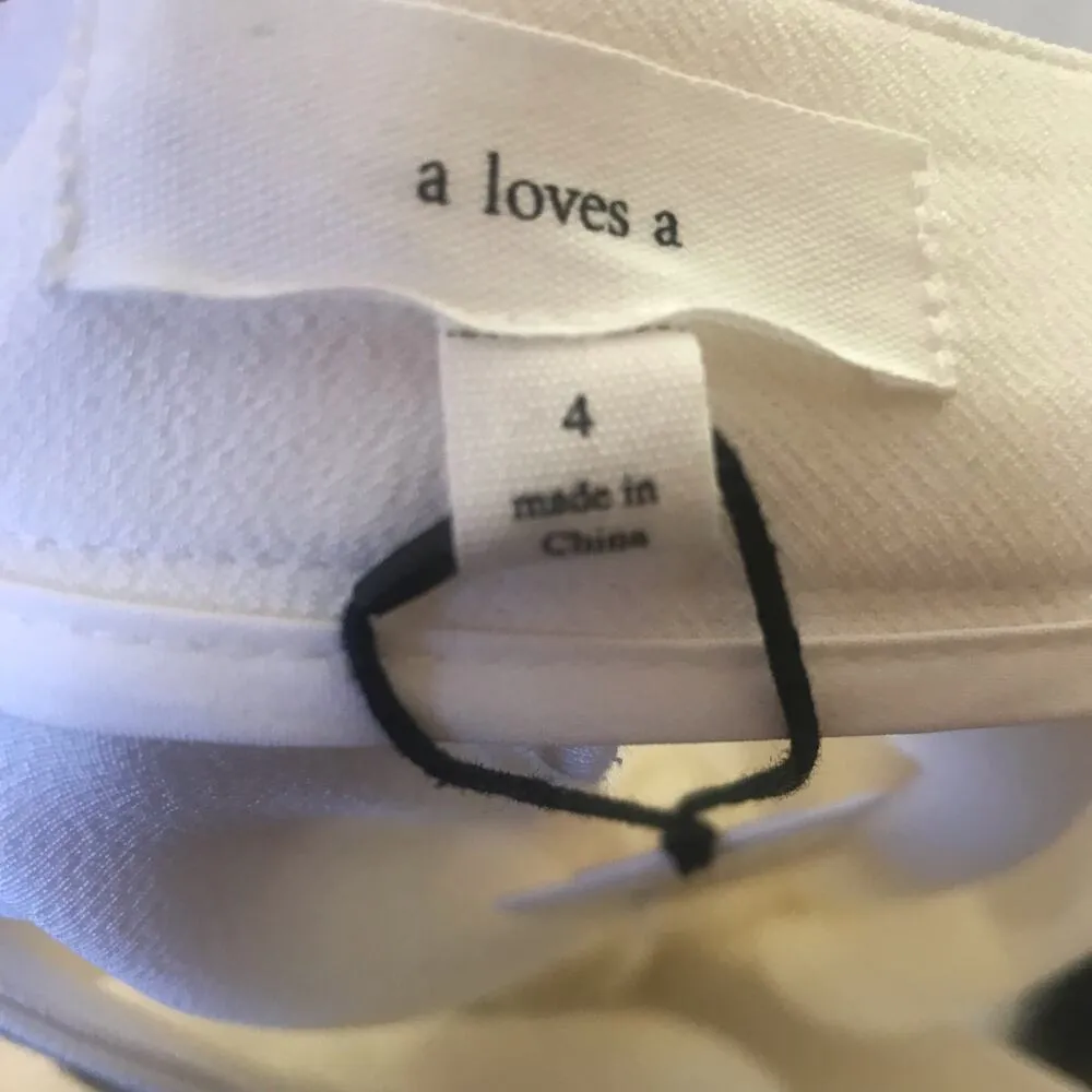 NEW a loves a White Trouser High Waist Dress Pants Women’s Size 4 NWT $119 - Image 8