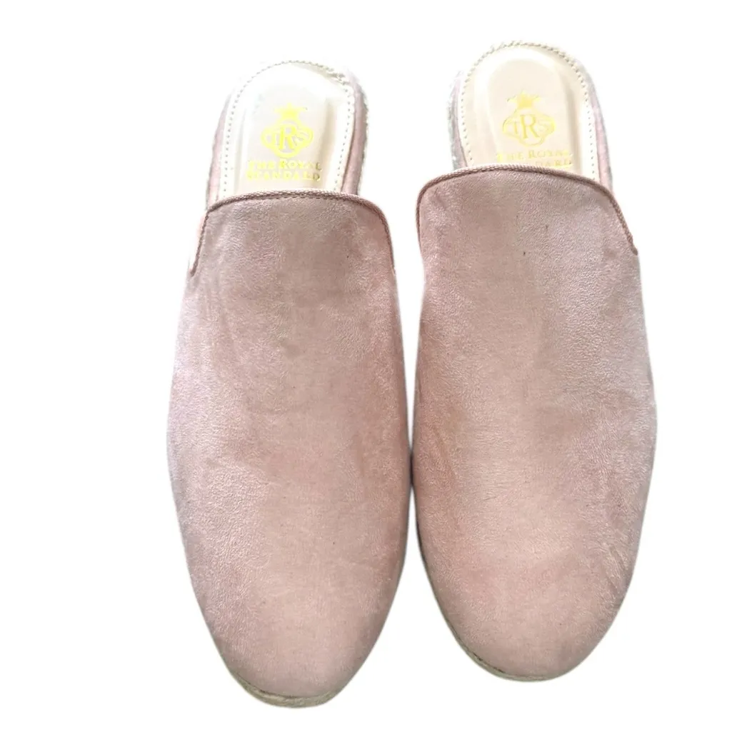 The Royal Standard Fashion Pink Suede Slip On Mules Flats Size 6M NWOT - Image 8