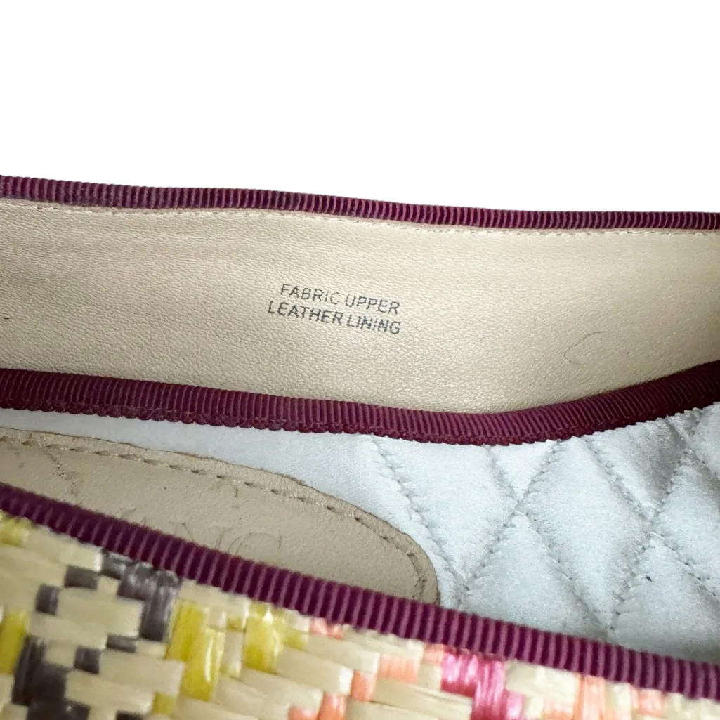 VERA WANG RAFFIA QUILTED COLORFUL BALLET FLATS SZ 8.5 - Image 3