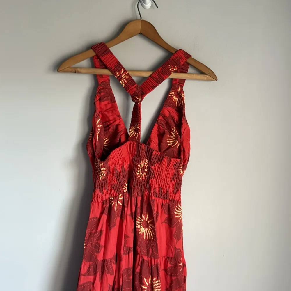 Tuckernuck OMIKA Sorrento A-Line 4-Tier Maxi Dress, Red - Image 6
