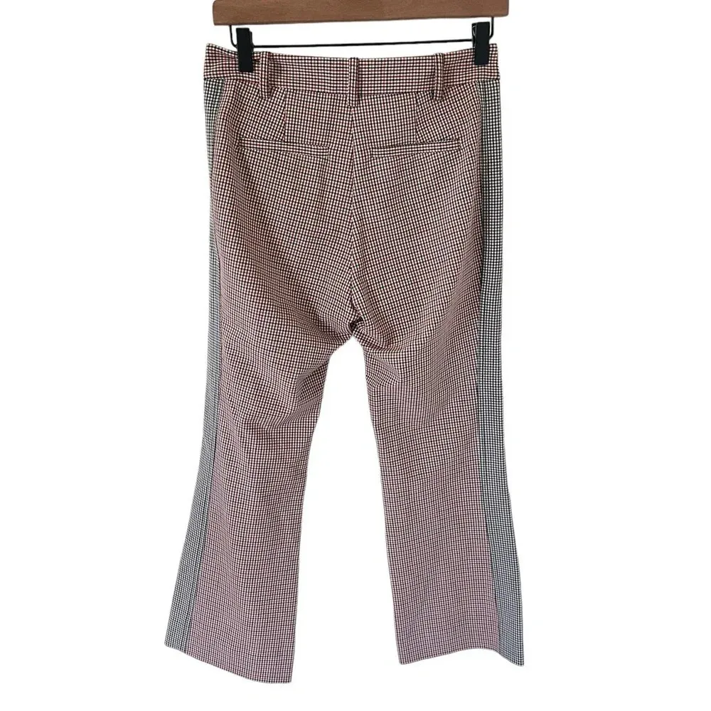 Derek Lam 10 Crosby Red Brown Plaid Trousers - Image 3