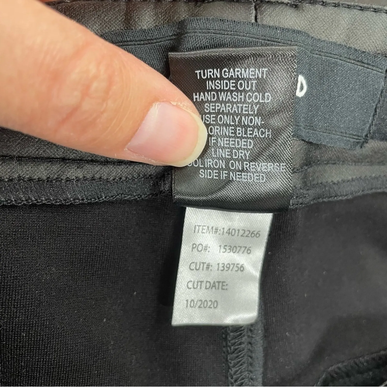 Torrid Black Faux Leather High Rise Moto Pants Womens 22R Zipper Details - Image 8