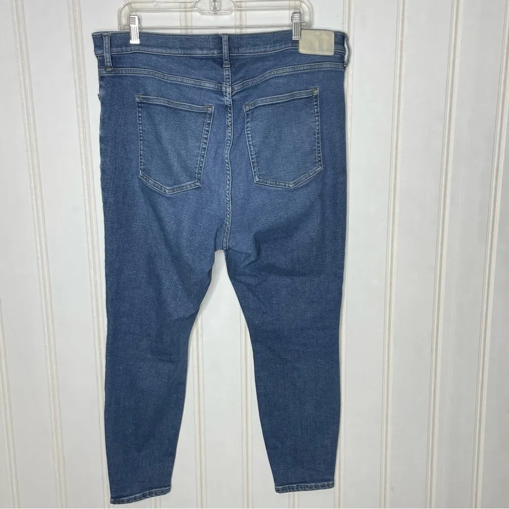 EVERLANE Curvy High Waist Crop Skinny Jeans Sz 35 - Image 7