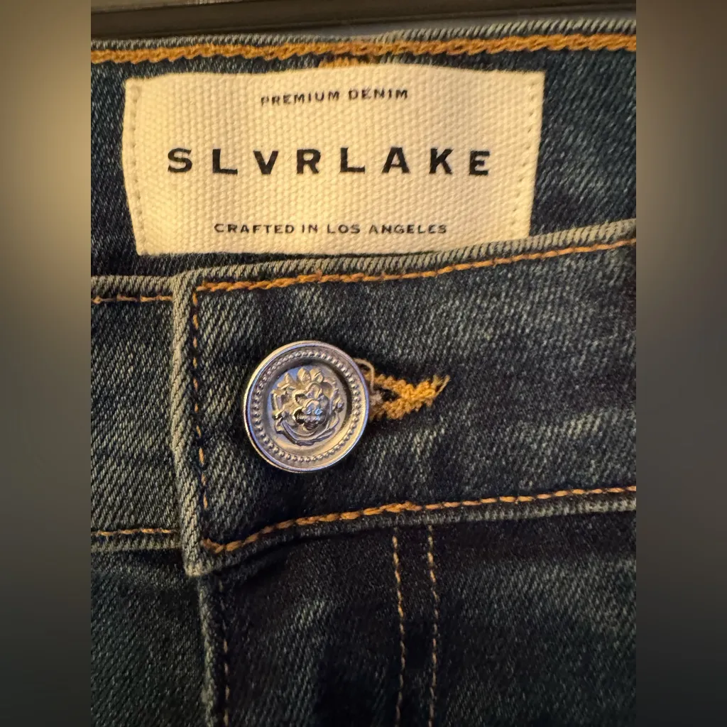 SLVRLAKE Roxy Southern Cross Women's Blue Denim Skinny Leg Blue Jeans Size 27 - Image 9