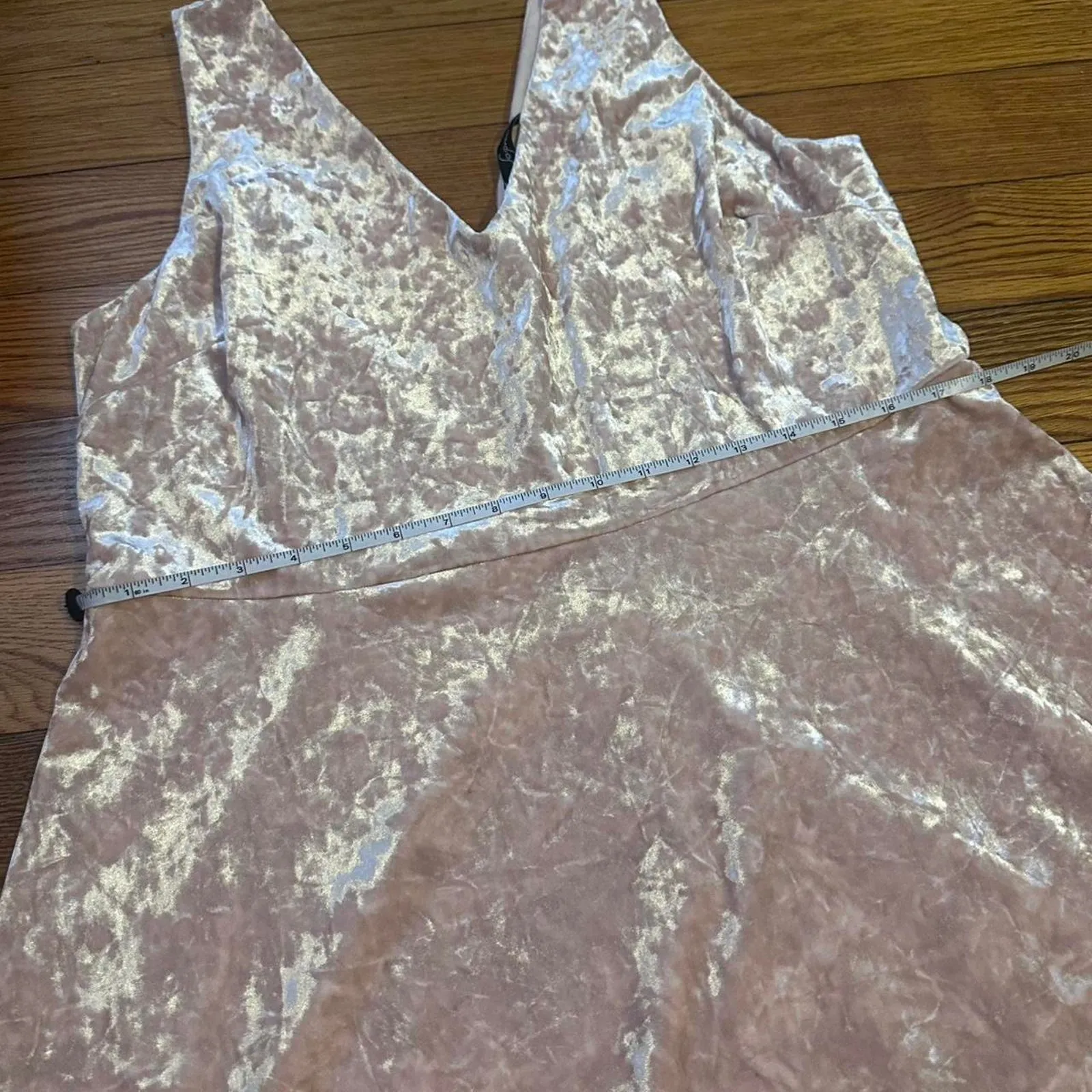 Mini ballet pink velvet dress Size 2X - Image 5