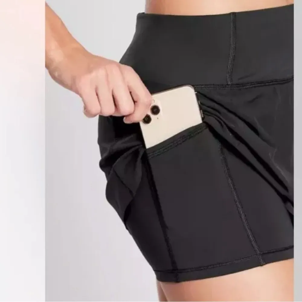 Athleta Run With It Skort Skirt Built in Shorts 14” White Tennis Running NWOT - Image 5