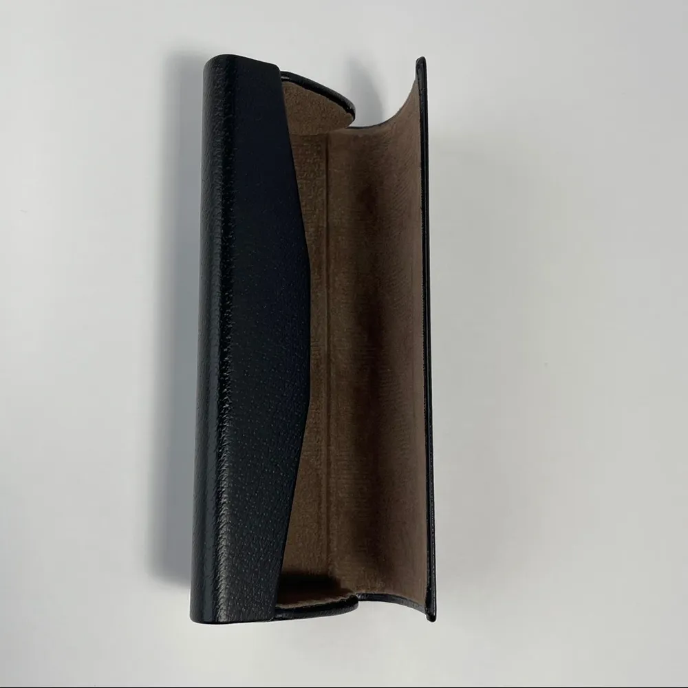 Authentic Eyeglass Case Black Leather - Image 4
