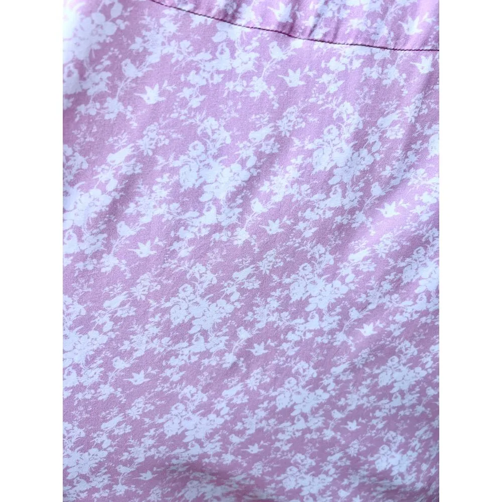 Krewe Du Q Floral Square Neck Crop Top & Maxi Skirt Set Pink Women Size Small - Image 9