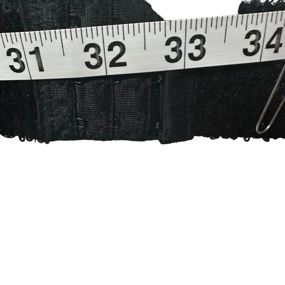 NWT Sexy Festive Sequin Black Halter Top - Image 15