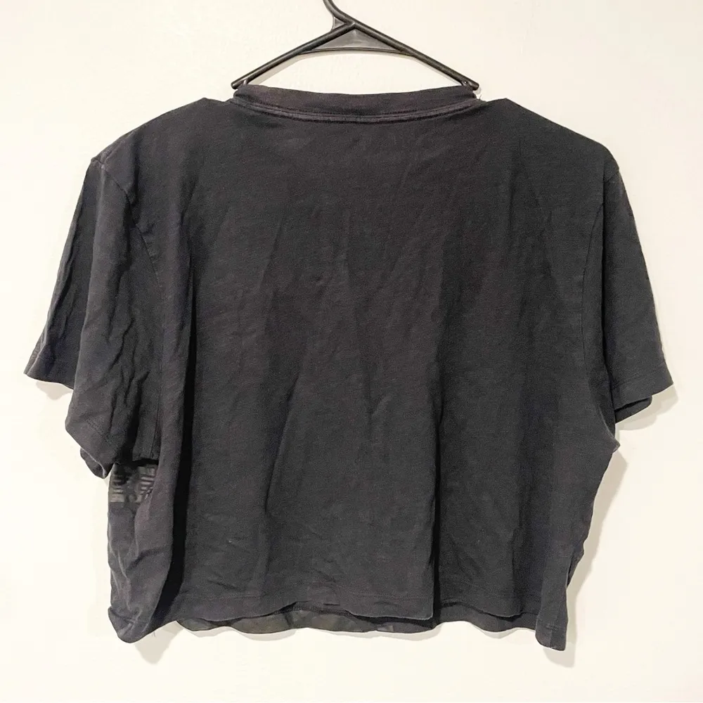 True Religion  Size Medium Black Oversize Buddha Short Sleeve Bella Crop - Image 6