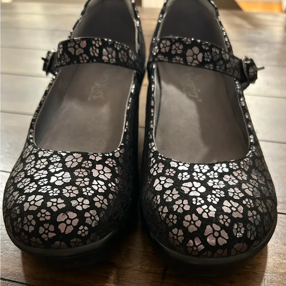 Black Silver Flowers Har-485 Harper mary jane heel women’s size 7.5 - Image 5