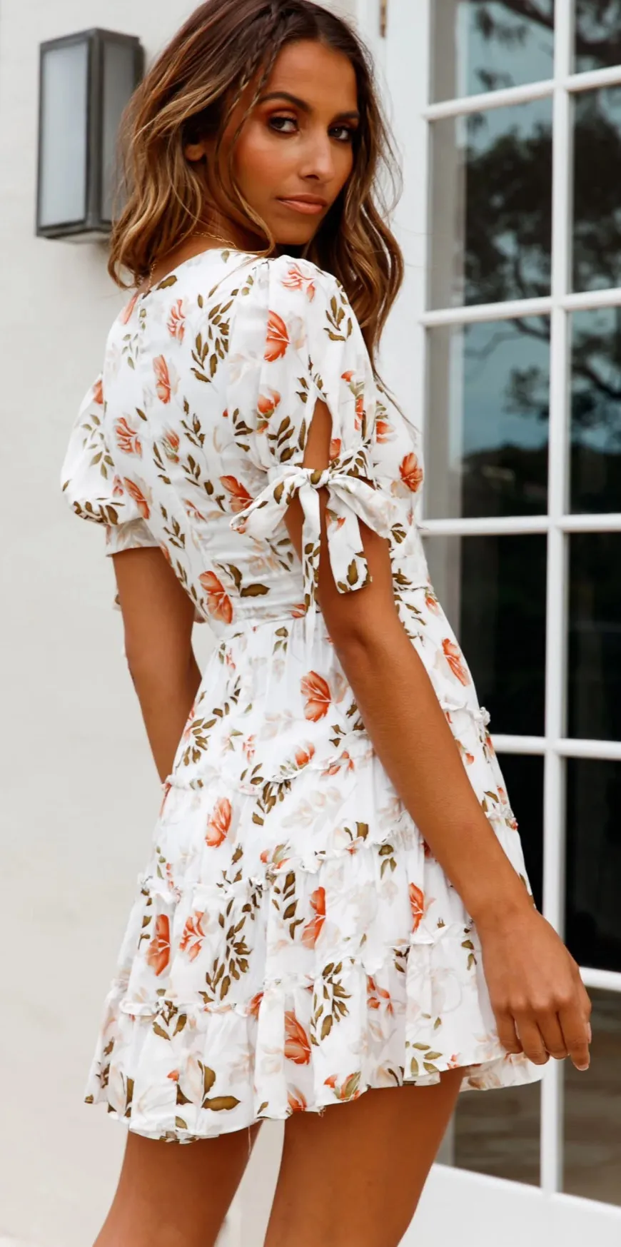 Floral Mini Dress - Image 4