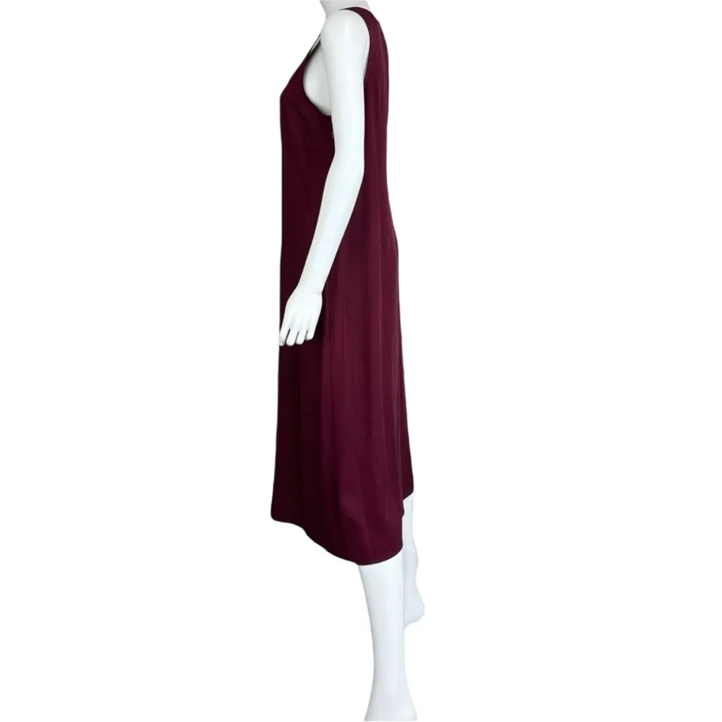 J. Crew Burgundy Casual Maxi Dress Size 6 - Image 4
