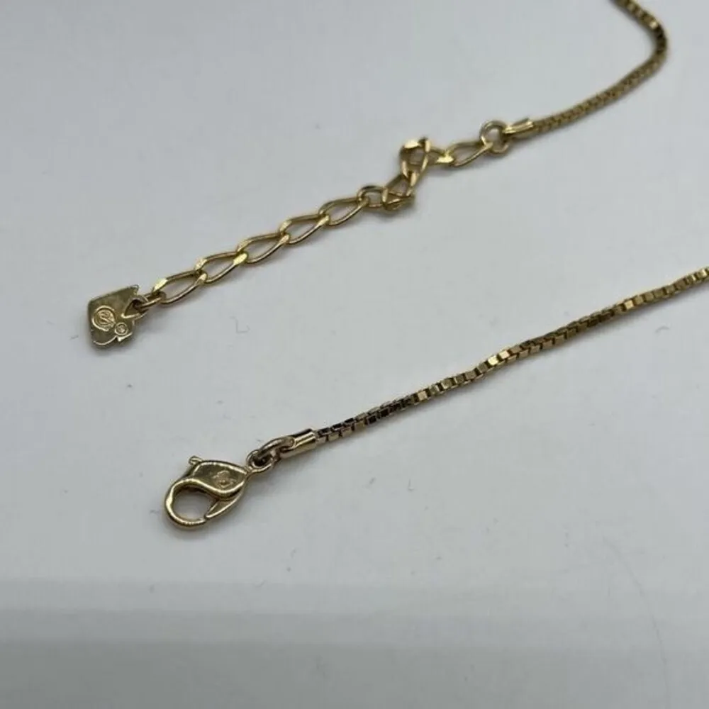 Swarovski Pave Crystal with Floating Crystal on Gold-tone Chain - Image 4