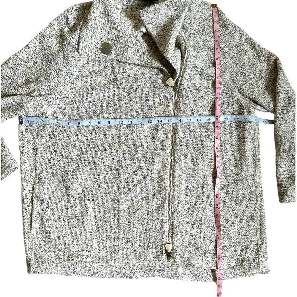 Akris Full Zip Lightweight Cotton Blend Jacket SIze 14 cottagecore Boho Prarie - Image 5