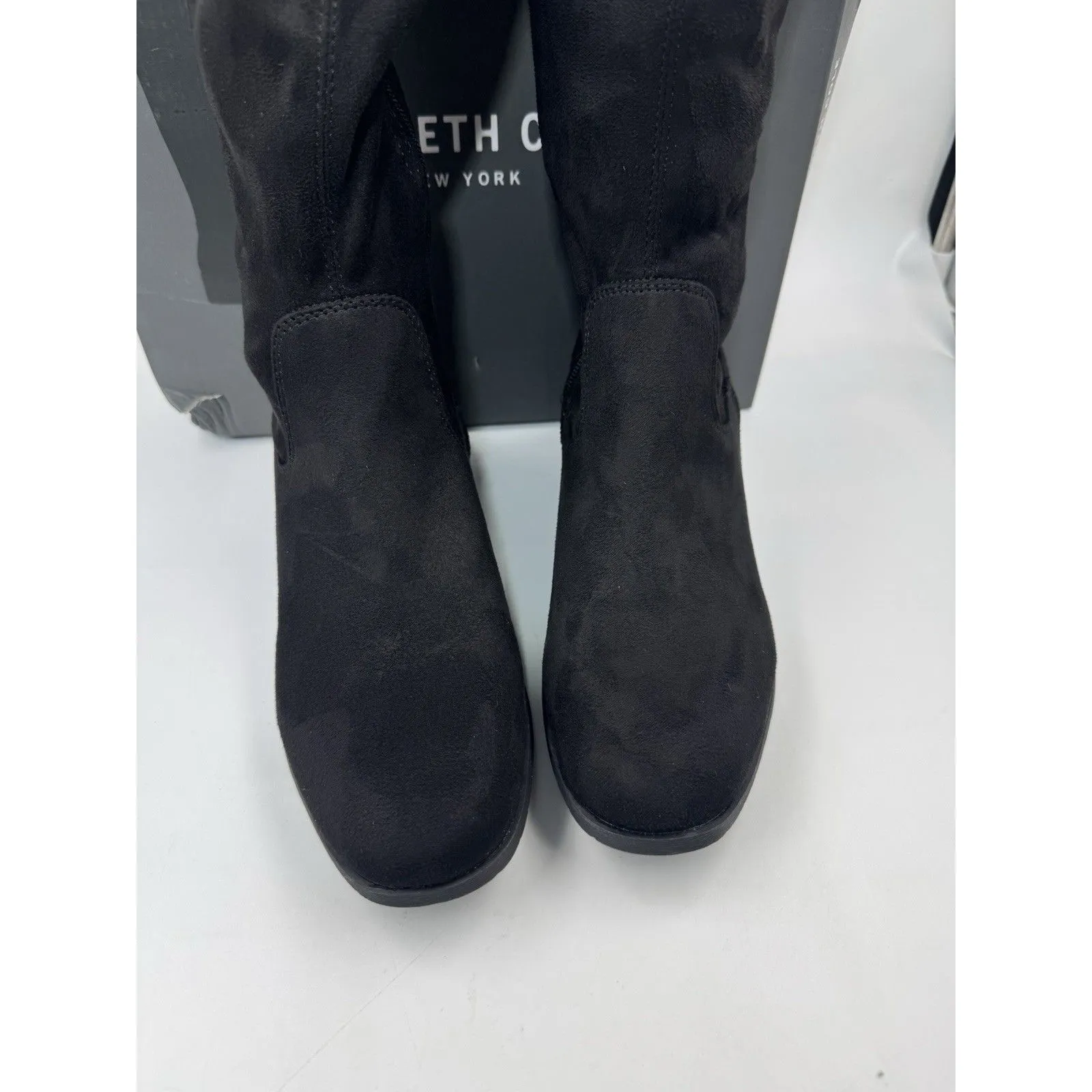 Kenneth Cole Ladies Stanford Stretch High Tall Boots Size US 7.5 Black - Image 3