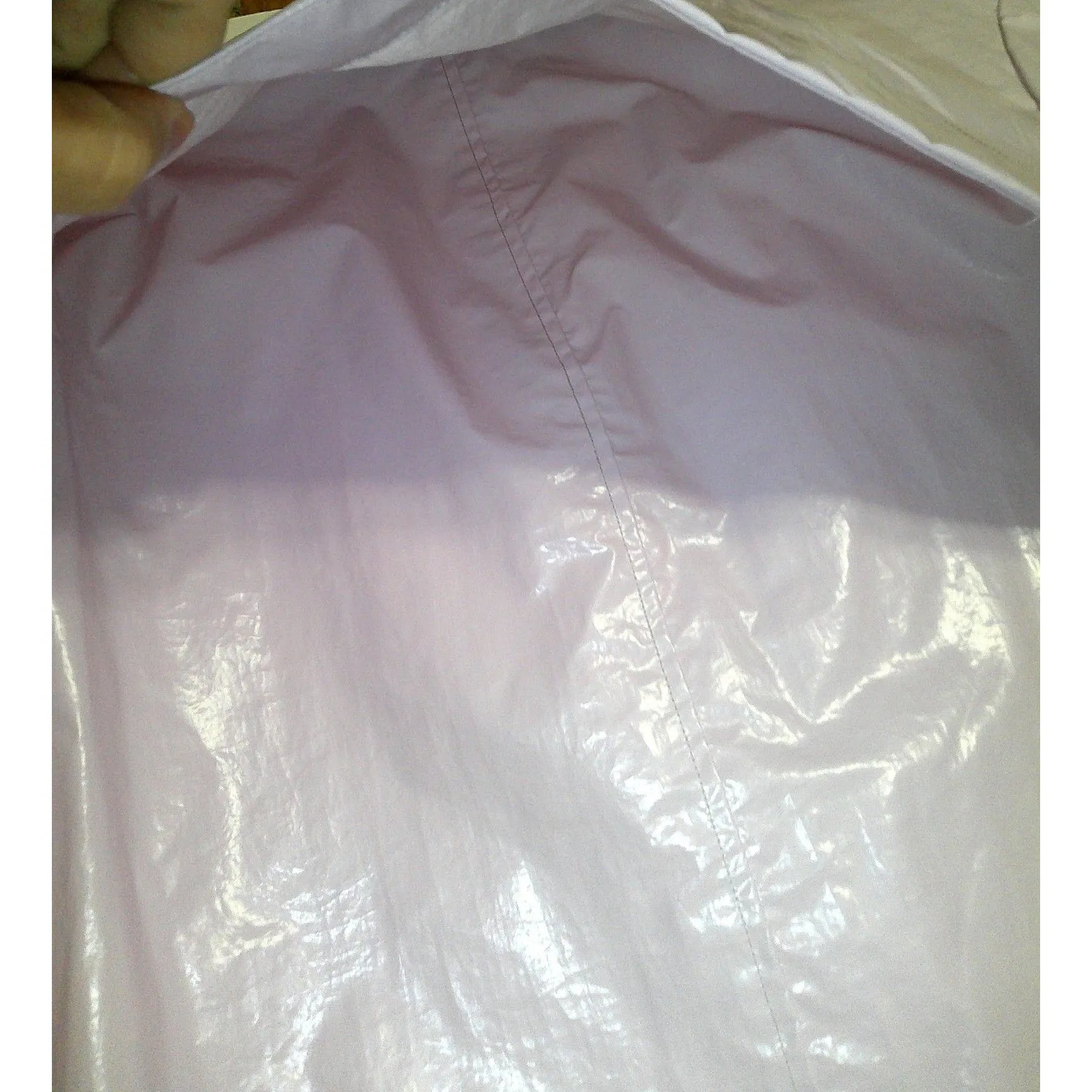 New NWT $495 Jane Post Iconic Light Slicker Rain Coat Trench Womens M Blush Pink Size M - Image 8