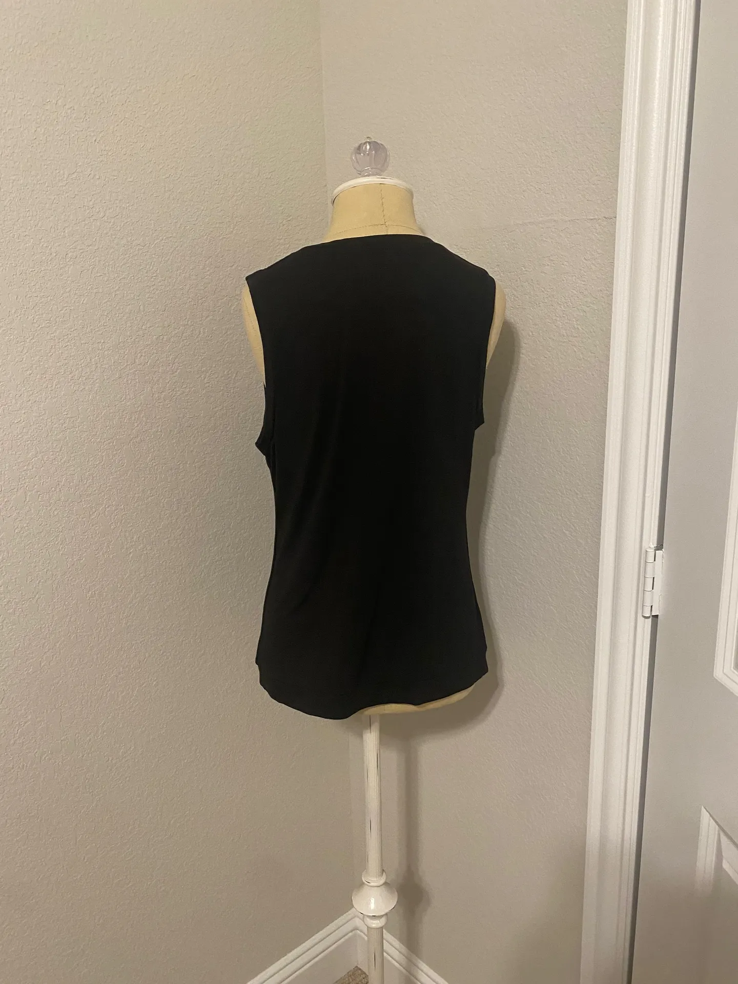 PerSe Black Cowl Neck Tank Top - Image 6