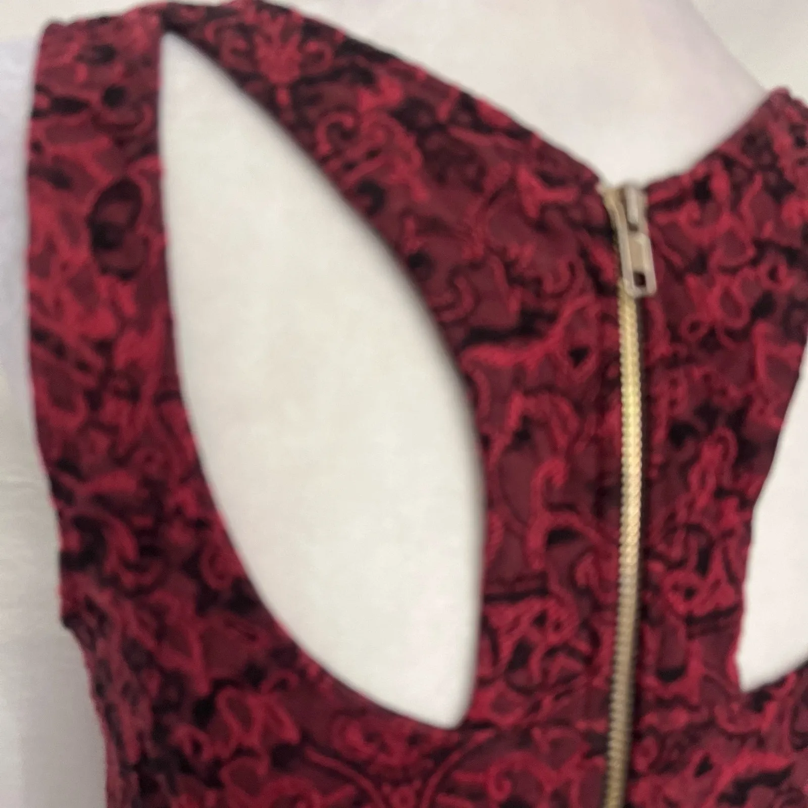 Jealous Tomato Lace Skater Dress Sz M Holiday Gothic Mesh Dark Fairy Cocktail - Image 8