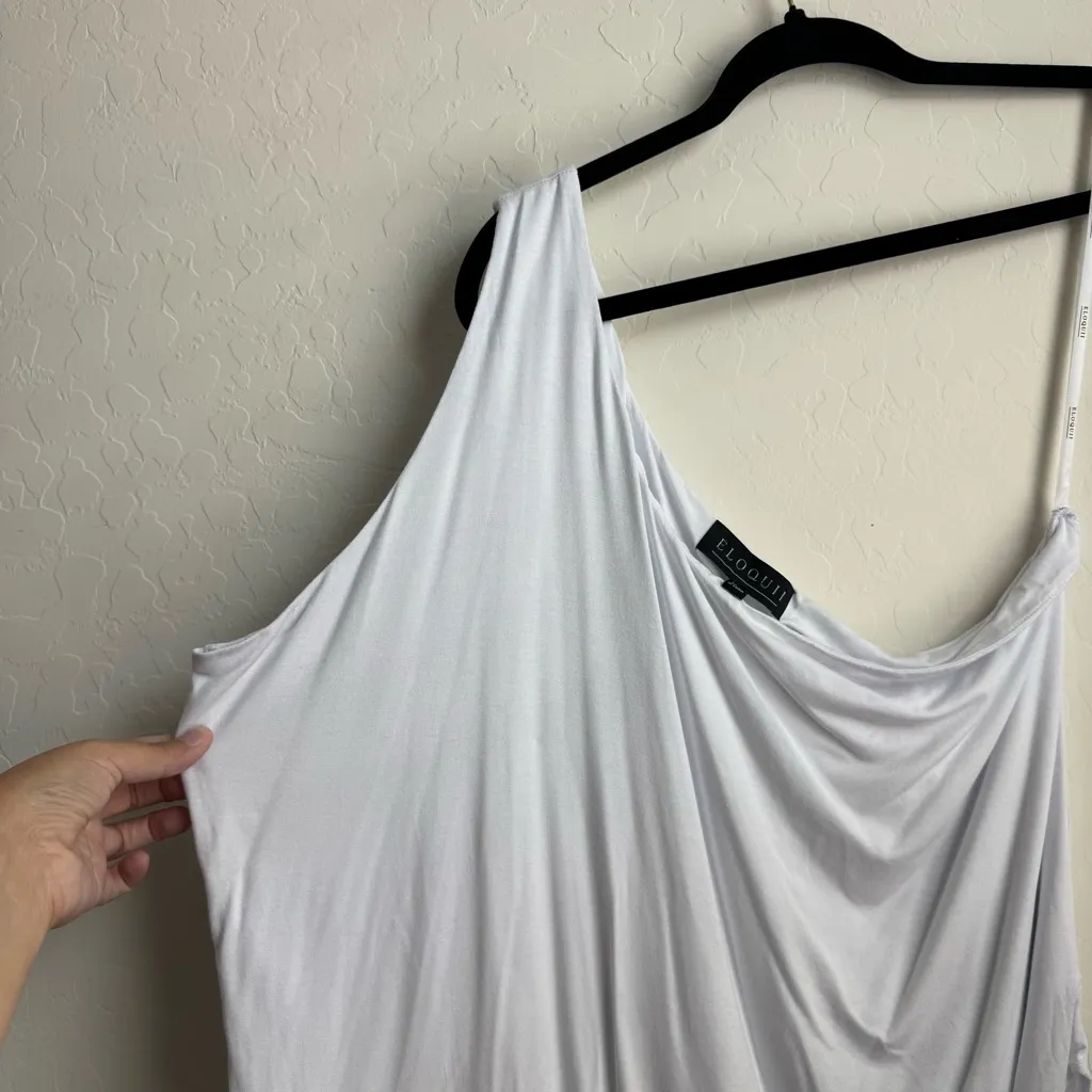 Eloquii One Shoulder Bodysuit White NWT 22/24 - Image 4