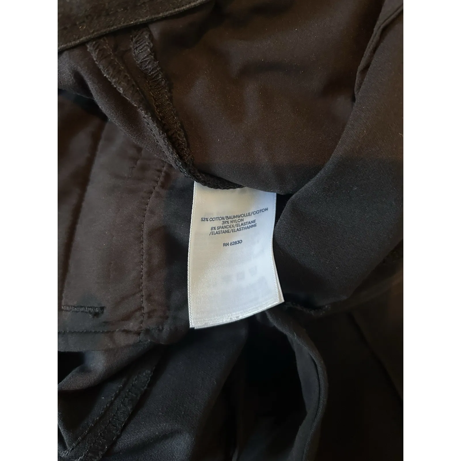 Lands End Black High Rise‎ Pintuck Pencil Ankle Pants Women's Size 18W - Image 6