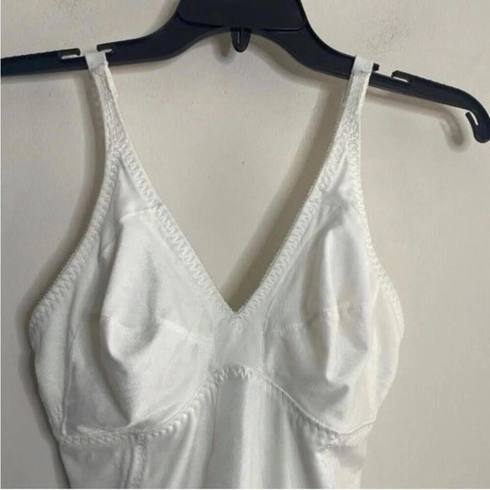 Vintage Sears White slimming Bodysuit Shapeware spanx undergarment lingerie Size M - Image 2