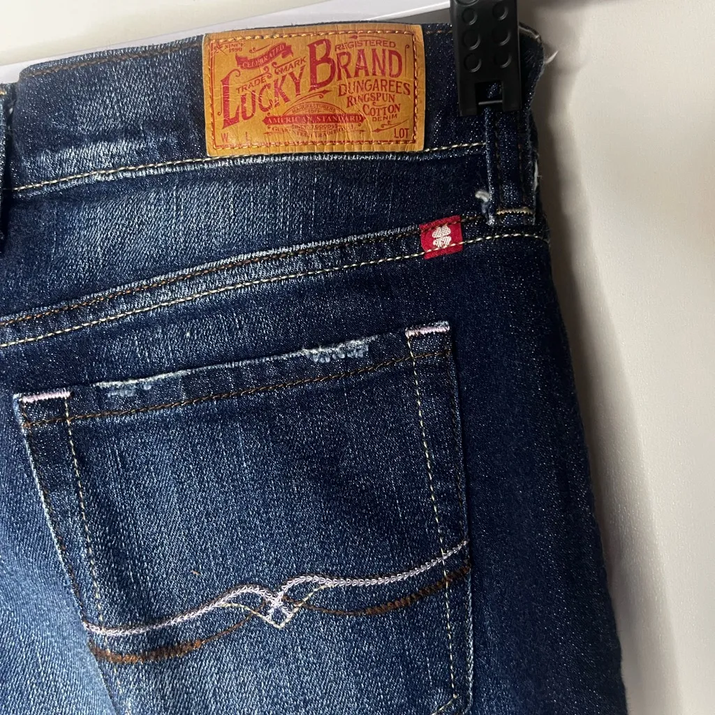 Lucky Brand Dark Blue Flare Jeans - Image 6