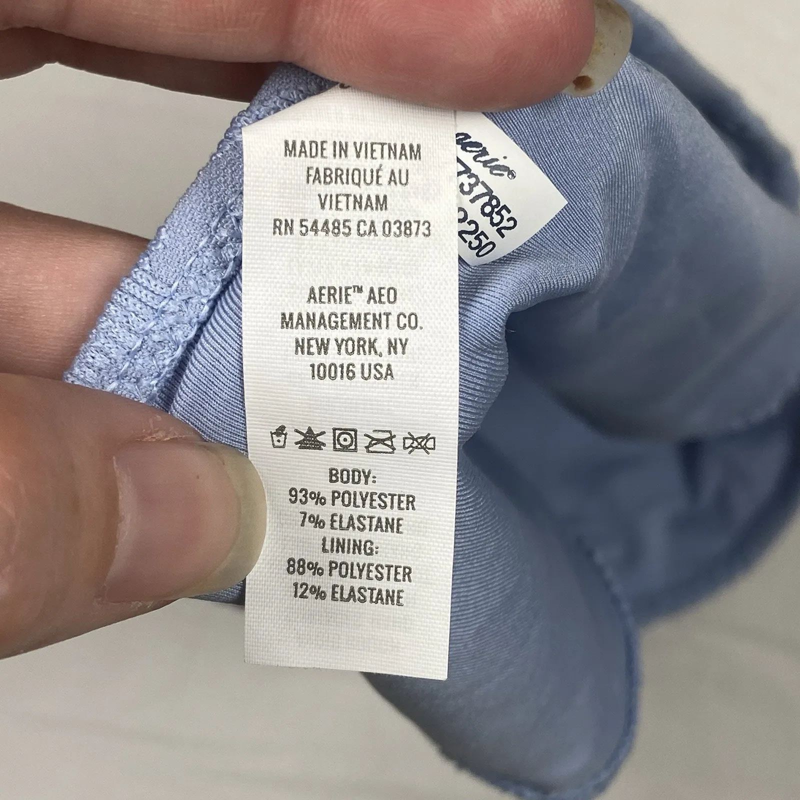 Aerie Bikini Bottom Women's Size Small Blue NWT Floral Embroidered Lined - Image 5