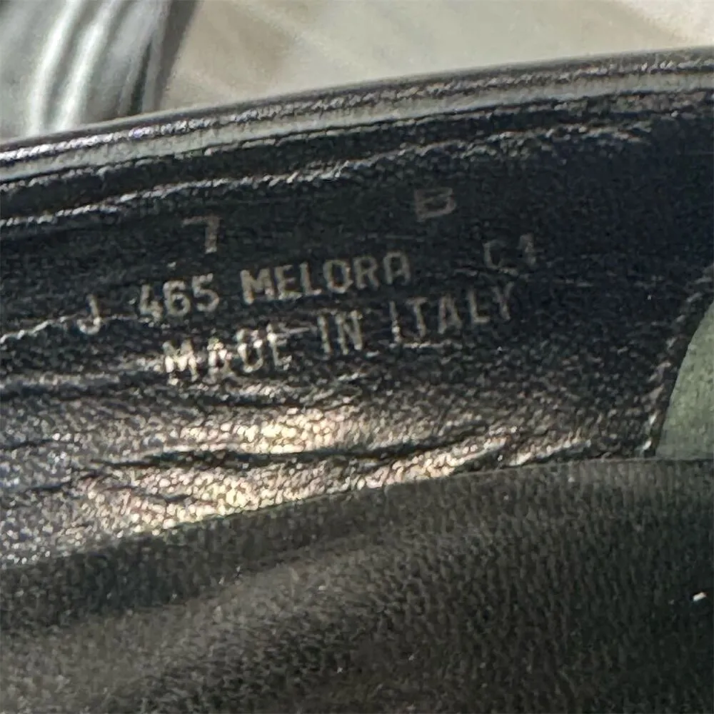 Coach‎ Melora Black Square Toe Heels Made in Italy Women’s 7B VTG Quiet Luxury - Image 8