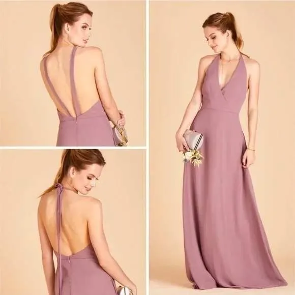 Birdy Grey Moni‎ Convertible Halter Maxi Dress in Dark Mauve Size XS - Image 10