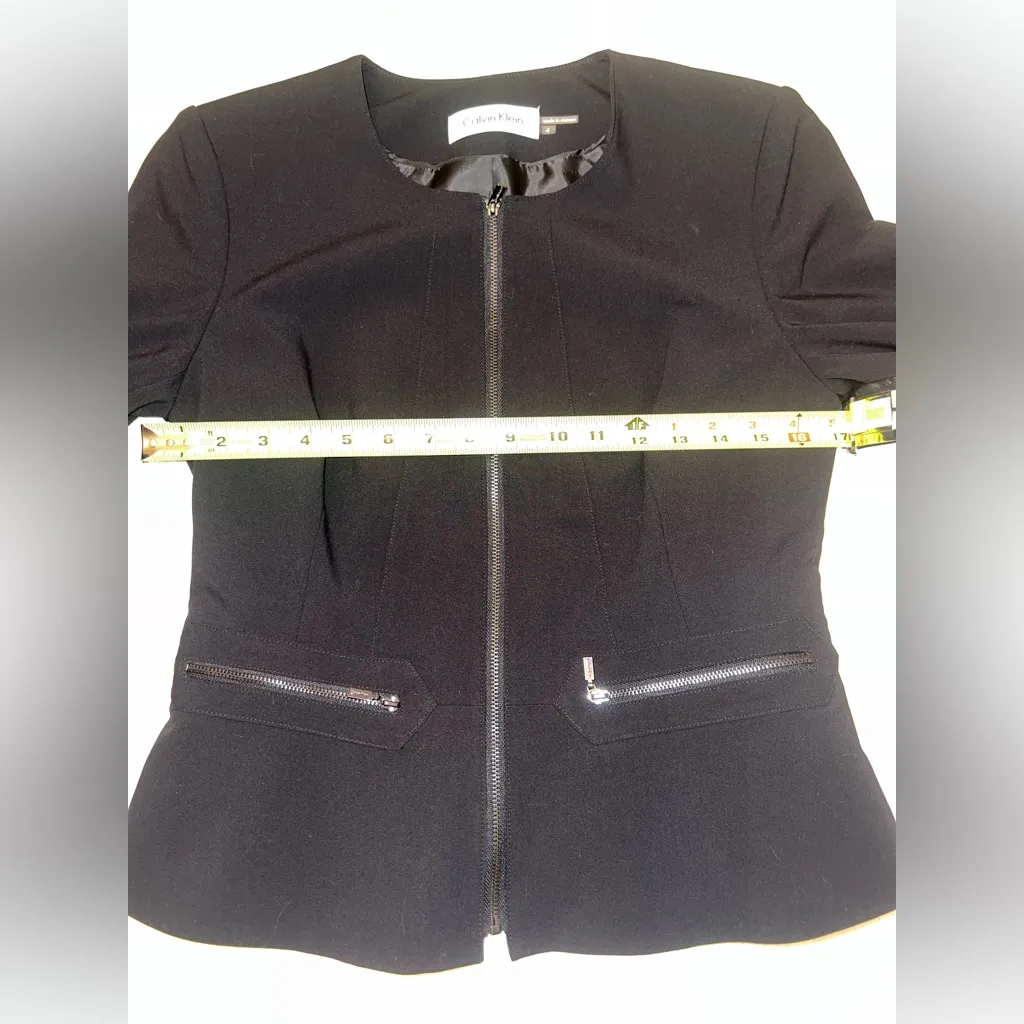 Calvin Klein black peplum blazer | Size 4 | EUC - Image 12