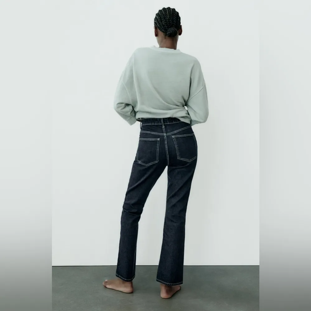 Zara TRF Stove Pipe Jeans With A High Waist - Image 5