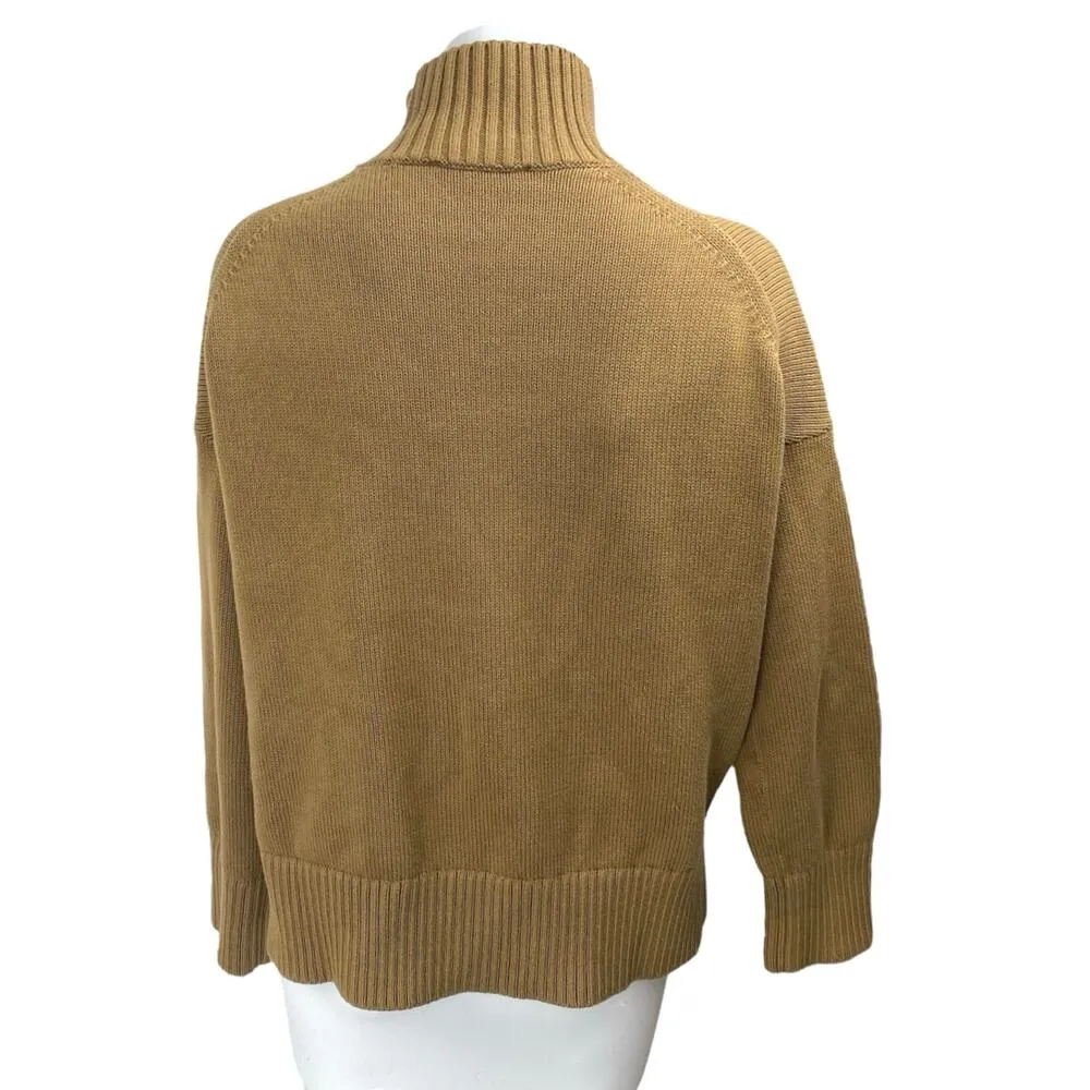 Everlane Women's Brown Knit Long Sleeve Turtleneck Sweatshirt Sweater Top Sz XS - Image 2