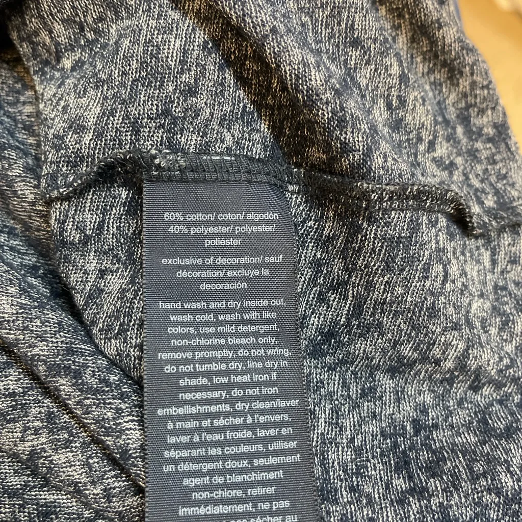 Tommy Hilfiger  Navy Heathered Tee - Image 5