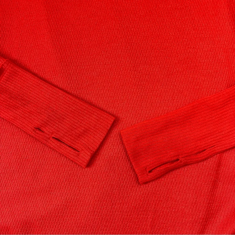 We The Free Free People Pullover Top Womens Thermal Small Oversized Orange Boho - Image 5