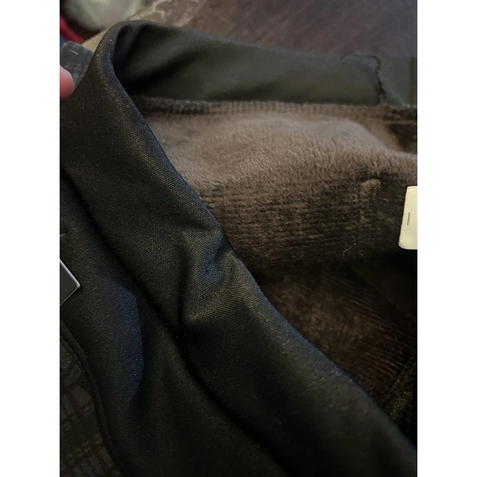 Yuna Fashion Leggings Womens Small Medium Black Plaid Fleece Lined High Rise - Image 8