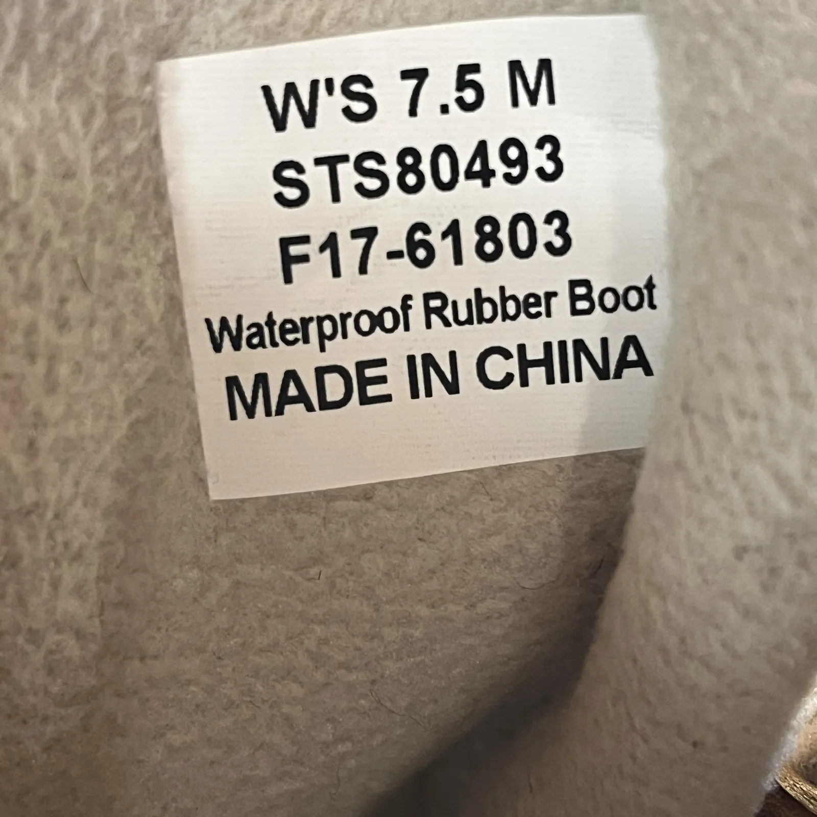 Sperry Saltwater Duck Boot Women US 7.5 EU 38 Top Sider Rubber Waterproof Rain - Image 5