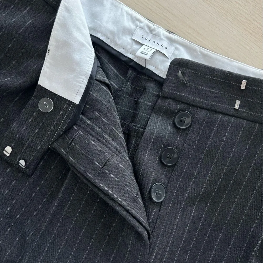 NEW Topshop Pleated Tailored tapered pants Size 10 US - Image 4