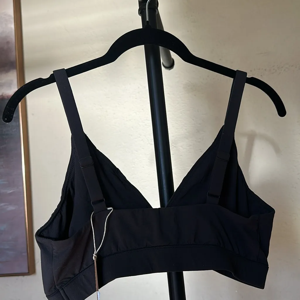 SKIMS Fits Everybody Triangle Bralette Onyx‎ black size XL NWOT - Image 4
