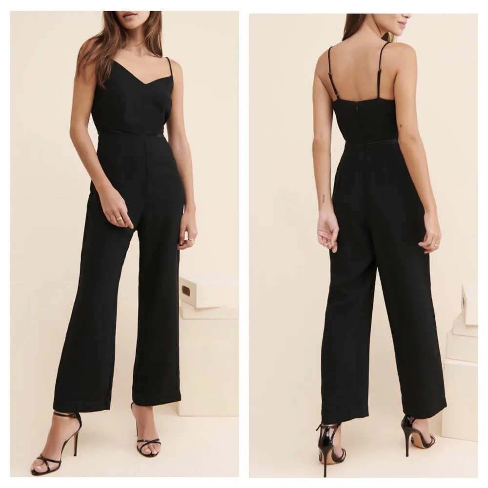 Anthropologie Maeve Magdalena Jumpsuit Size 12 Black Sleeveless Classic - Image 14