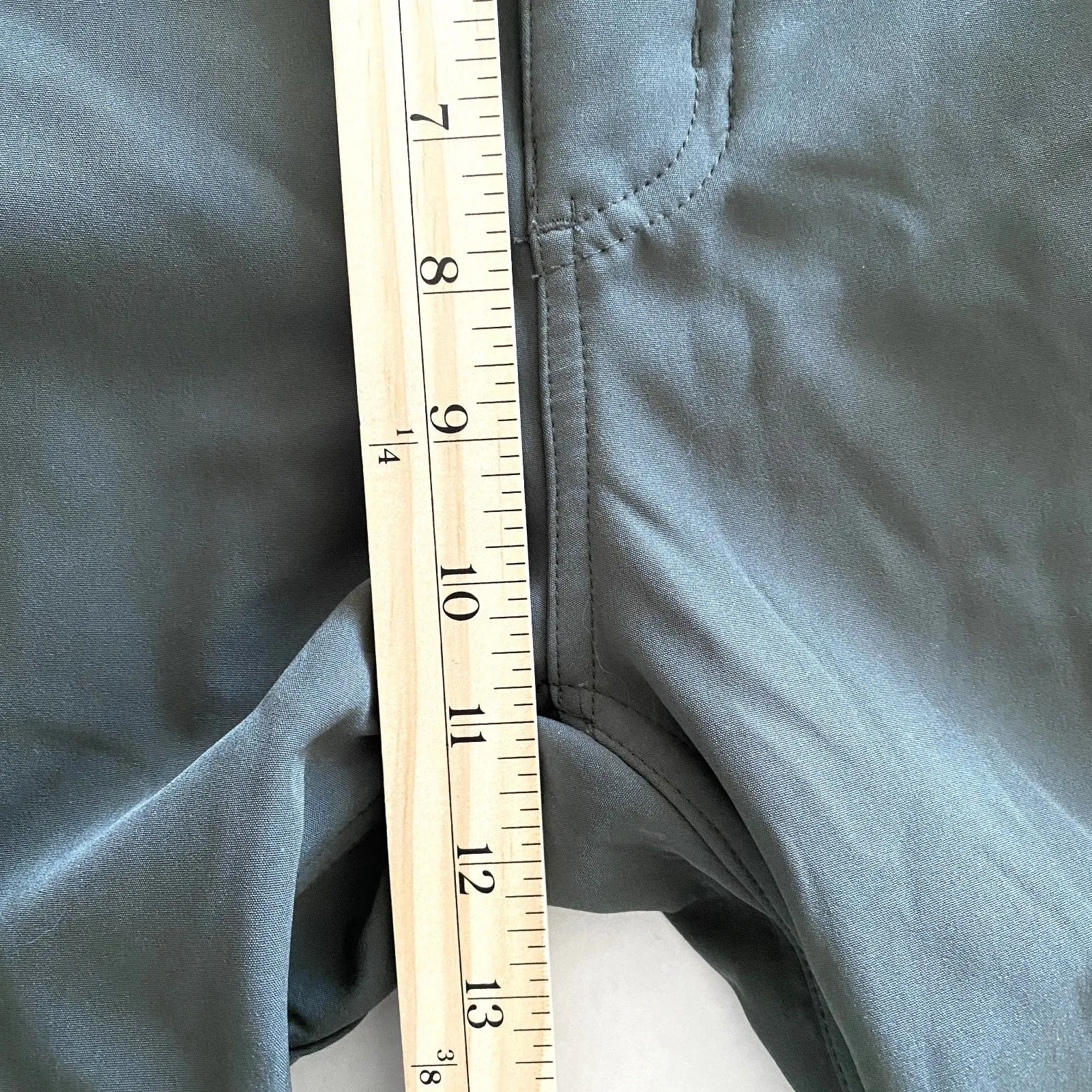 Fleece Lined Green Utility Cargo Pants Drawstring Pockets Wintercore Sz L (14) Size L - Image 4