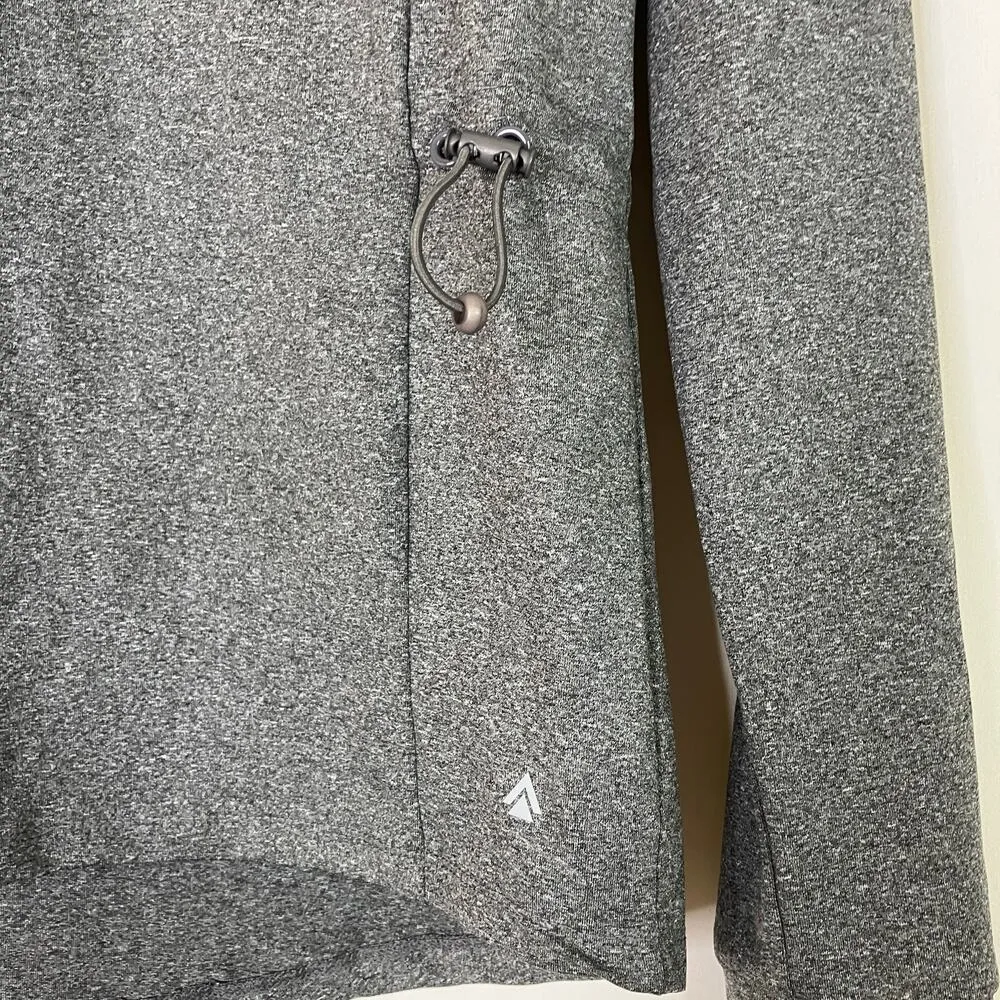 CALI Sport | Heather Gray Pullover Athletic Running Jacket Womens Large - Image 2