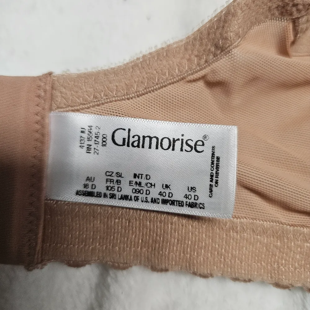 Glamorise 40D Nude Polka Dot Bra NWOT Tan Size undefined - Image 5