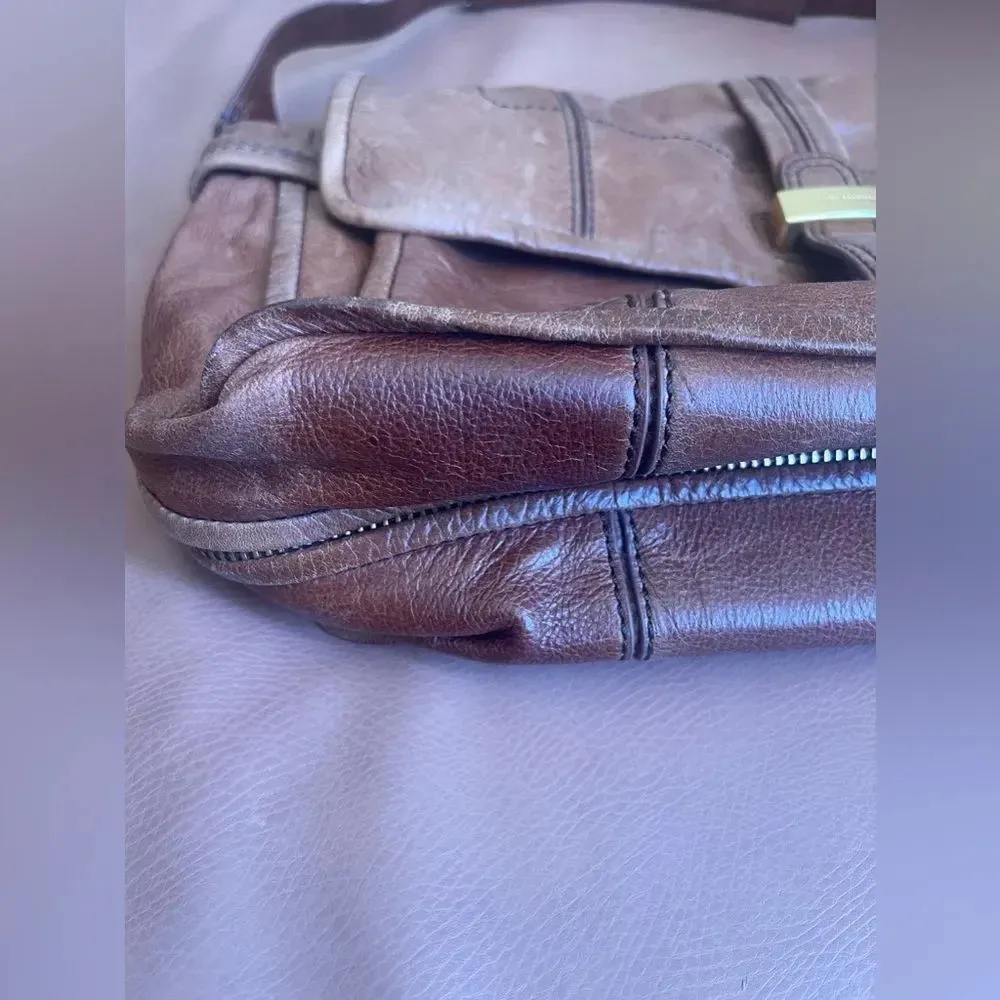 VINTAGE Y2K Juicy Couture Brown Leather
Shoulder Bag - Image 2