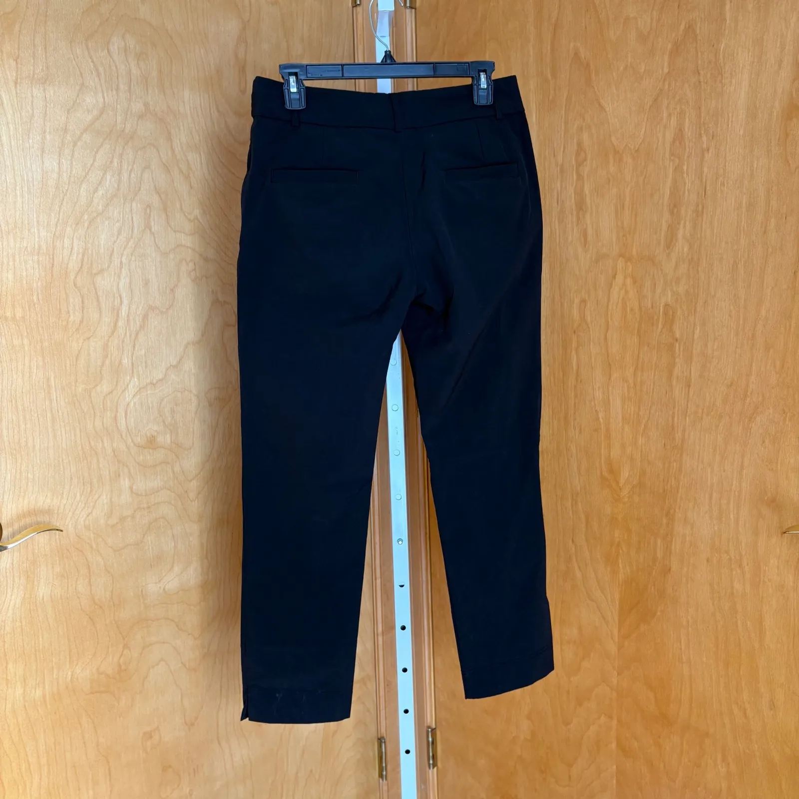 Abendroth Black Ankle Slit Golf Pants Womens Size 4 Flat Front Casual Trousers - Image 4