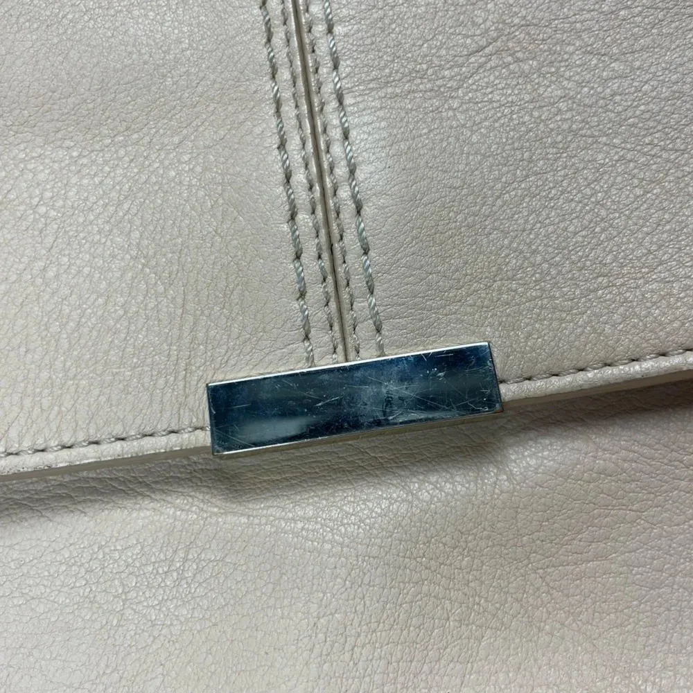 & Other Stories Soft Pink Leather Rectangular‎ Clutch Purse - Image 7