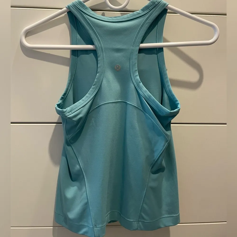 Teal Blue Lululemon Workout Tank Top - Image 2
