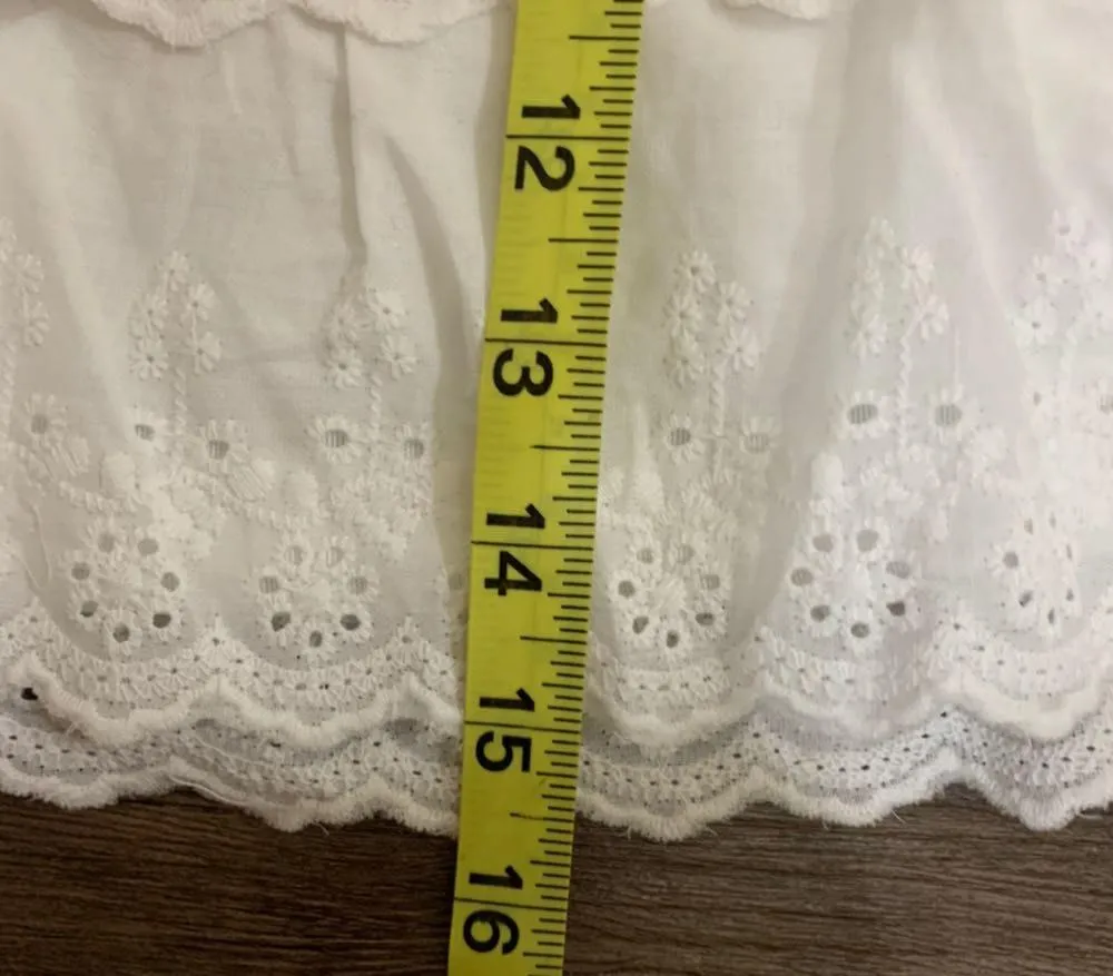 🆕  White Ruffled Skirt With Belt Medium - Image 7