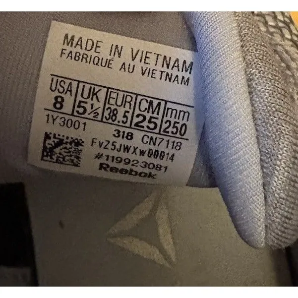 Reebok Women's PT Prime Runner 2.0 Gray Athletic Mesh Running Shoes Size 8 - Image 7