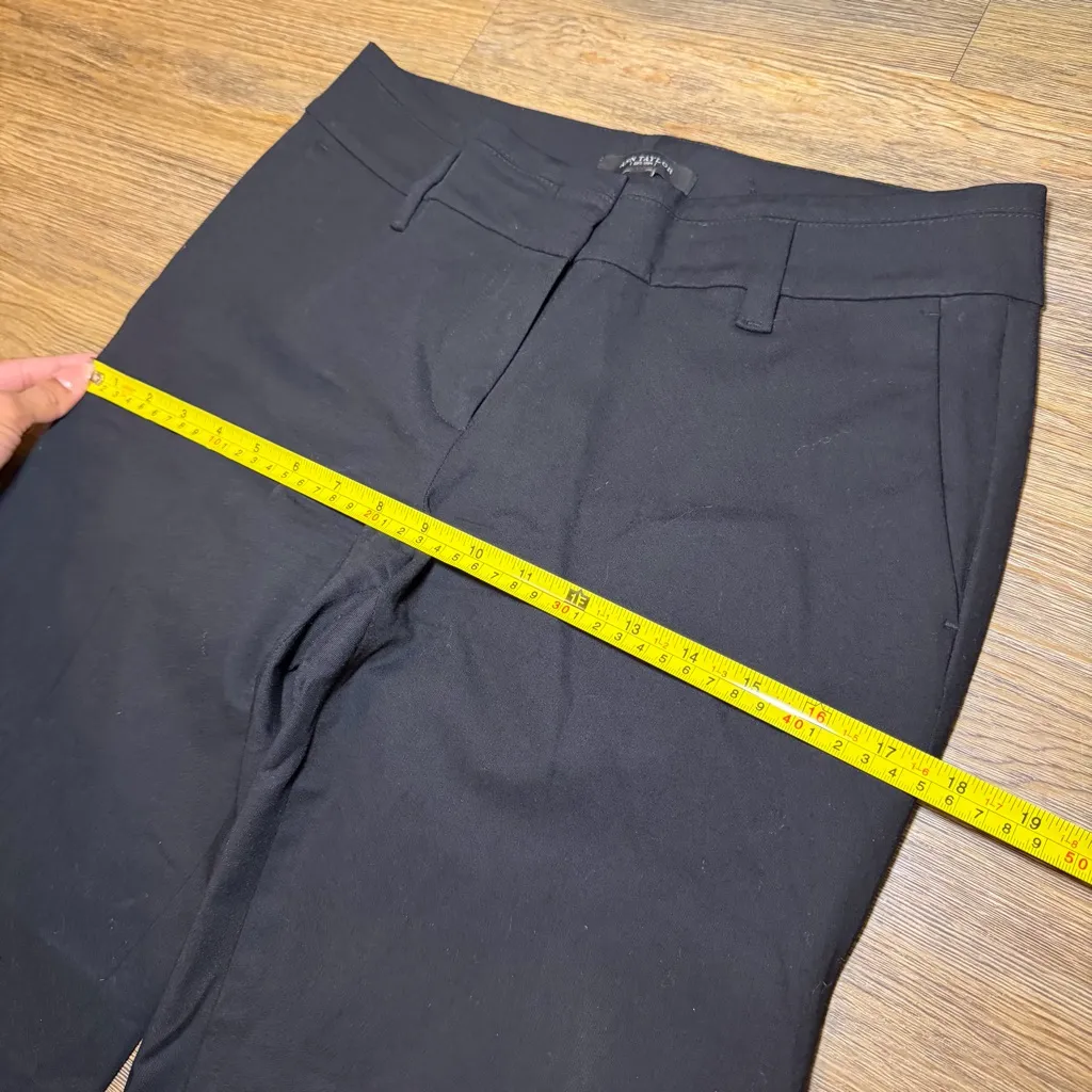 Ann Taylor Black Wide-Leg Tailored Trousers Size 2 Business Casual Work Pants - Image 8